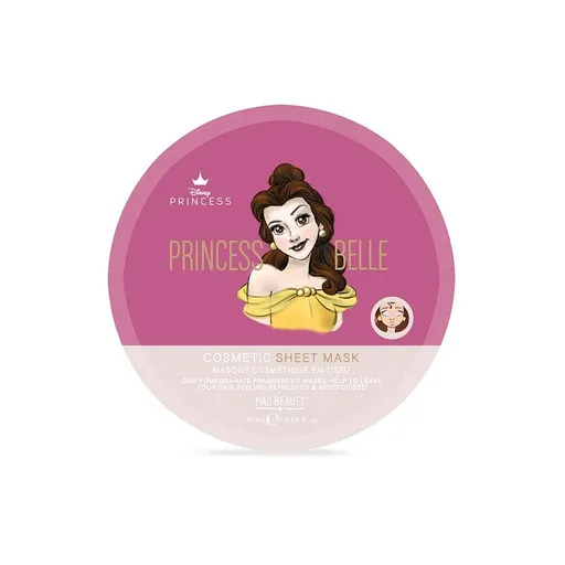 MAD BEAUTY Belle pure princess textilná maska ​​na tvár 25 ml