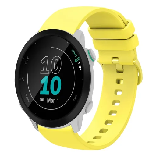 SILICONE Vymeniteľný remienok pre Garmin Forerunner 55mm žltý