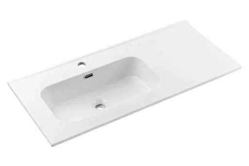 ArtCom Keramické umývadlo GO2 100 L | biely lesk 100 cm