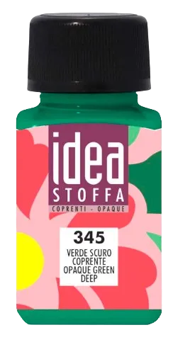 MAIMERI IDEA STOFFA - Farby na textil 345 - opaque green deep, 60 ml