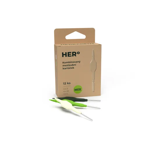 HERBADENT Hero medzizubné kefky mix 12 kusov