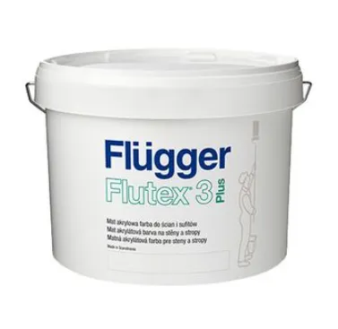 FLÜGGER FLUTEX 3 PLUS - Akrylátová farba na steny a stropy biela 2,8 L