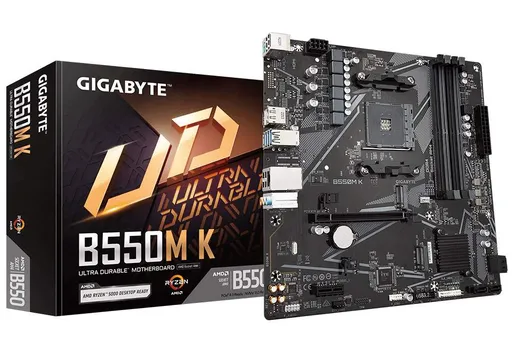 GIGABYTE MB Sc AM4 B550K, AMD B550, 4xDDR4, 1xDP, 1xHDMI, mATX