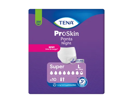 Tena Pants Night ProSkin Super L naťahovacie inkontinenčné nohavičky na noc 10 ks