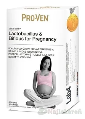 Pro-Ven Lactobacilus & Bifidus for Pregnancy 30 kapsúl