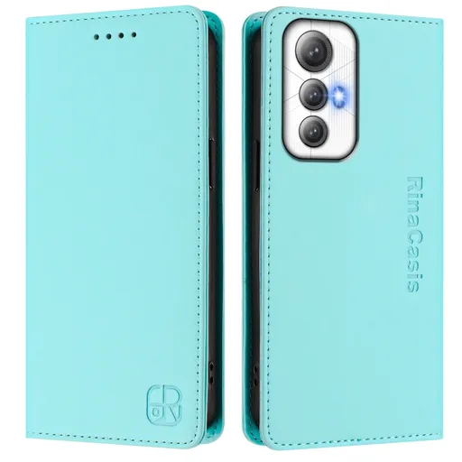 RINA Zaklápacie puzdro pre Cubot Max 5 tyrkysové