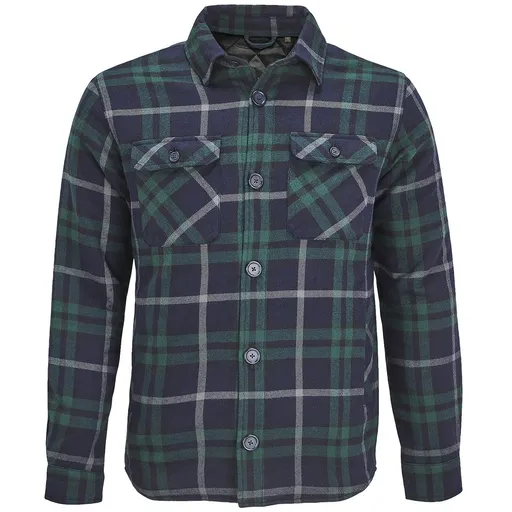 SOL'S Zateplená flanelová košeľa Noah - Zelená | XL/2XL