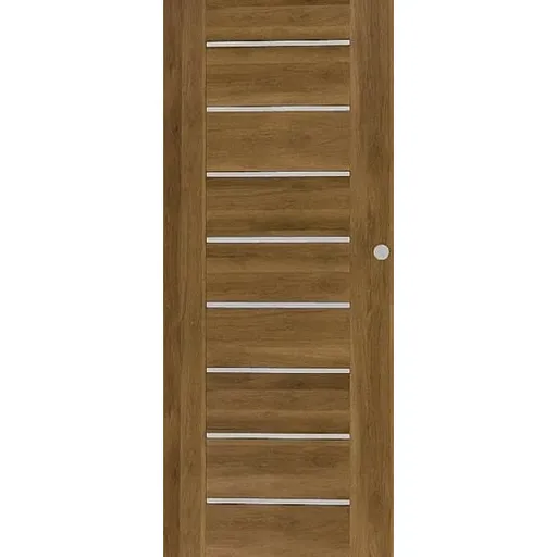 Interiérové posuvné dvere Naturel Perma pravé 80 cm dub poľský s WC zámkom PERMADPL80POWC