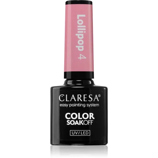 Claresa SoakOff UV/LED Color Lollipop gélový lak na nechty odtieň 4 5 g