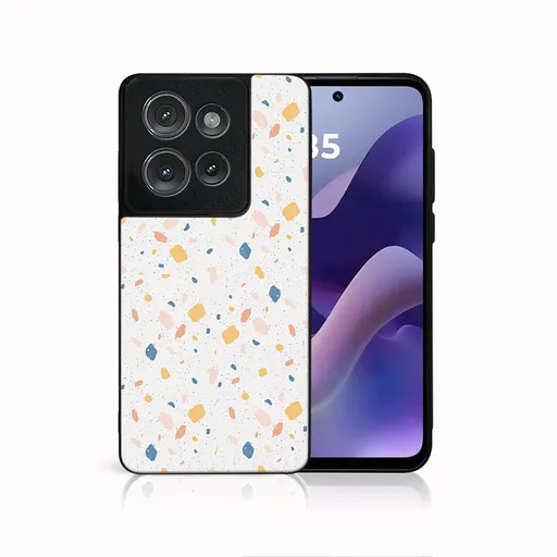 MY ART Ochranný kryt pre Motorola Moto G86 5G ORANGE TERRAZZO (165)