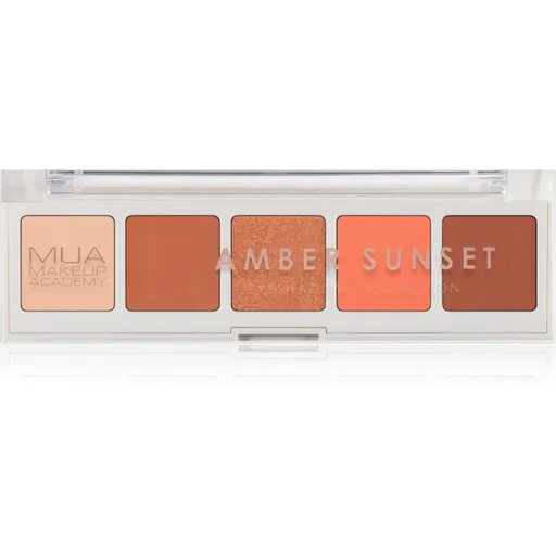 MUA Makeup Academy Eyeshadow Collection paletka očných tieňov odtieň Amber Sunset 3.8 g