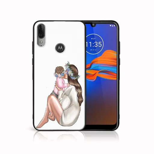 MY ART Silikónový obal Motorola Moto E6 Plus BABY GIRL (111)