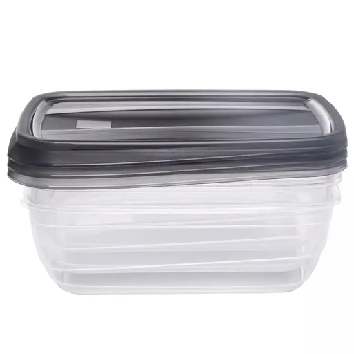 CURVER Sada dóz na potraviny VEDO 3x1L | transparentná / sivá