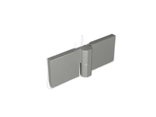 MEXEN - LUNAR pánt pravý /2 kusy/, nikel kefovaná 830-05-97-P