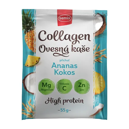 SEMIX Ovsená kaša s kolagénom s ananásom a kokosom so sladidlom 55 g
