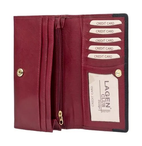 Dámska kožená peňaženka Lagen PWL367 Red