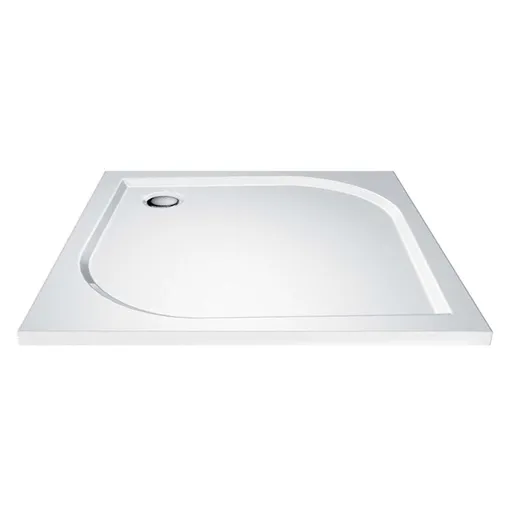 Mereo Štvorcová sprchová vanička, 80x80x3 cm, bez nožičiek, liaty mramor CV41M