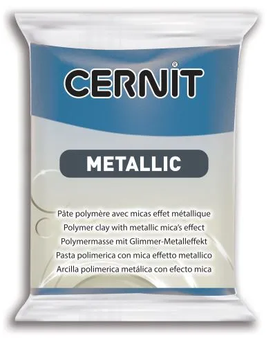 CERNIT METALLIC - Modelovacia hmota s metalickým efektom 870056200 - modrá 56 g