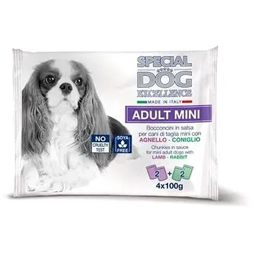 Monge Special Dog Excellence Mini Adult Jahňacie s králikom multi pack 4× 100 g (8009470061704)