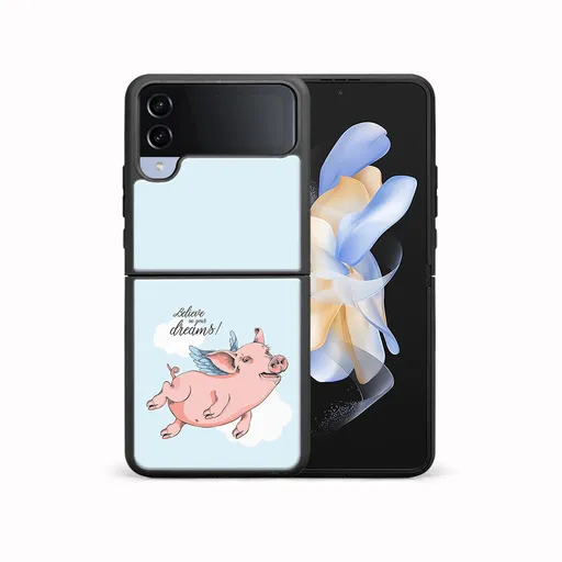 MY ART Ochranný kryt pre Samsung Galaxy Z Flip4 5G PIG (186)