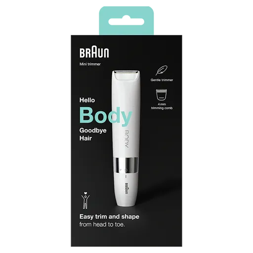 BRAUN Body mini trimmer BS1000 elektrický odstraňovač chĺpkov na tele