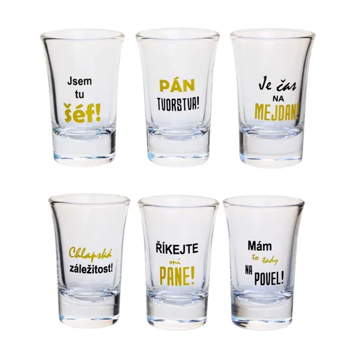 Darčeková sada panákov 6x40ml TORO chlapská záležitosť