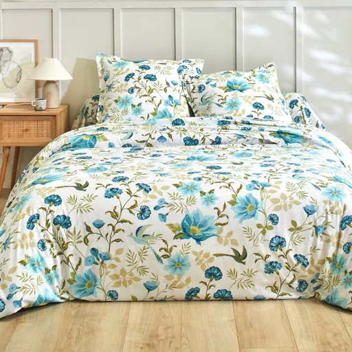 Bavlnená posteľná bielizeň Lola s potlačou kvetín, zn. Colombine