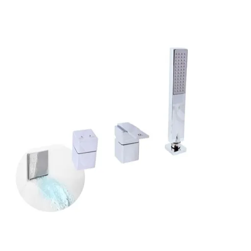 Vaňová batéria RAV Slezák LOIRA so sprchovacím setom chróm LR563.5P