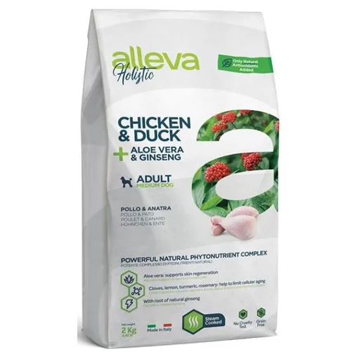 ALLEVA Holistic Adult Medium Chicken&Duck granule pre psov 2 kg