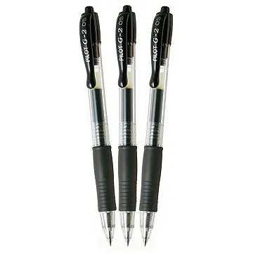 PILOT G-2 05/0.25 mm, čierny – balenie 3 ks (BL-G2-5-B-S3)