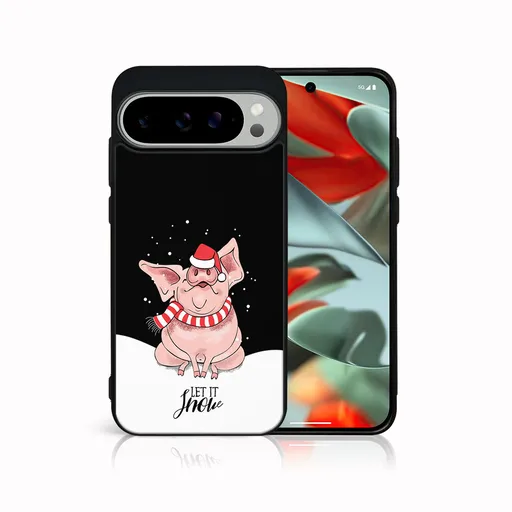 MY ART Kryt s vianočným dizajnom Google Pixel 9 Pro LET IT SNOW (075)