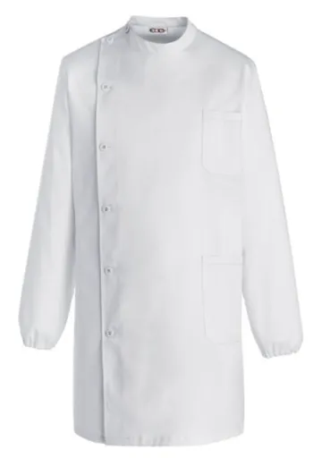 EGOCHEF Zdravotnícky plášť s gumičkou EGOchef Dentist - biely S
