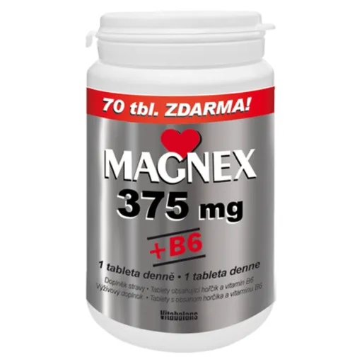 MAGNEX 375 mg + vitamín B6 250 tabliet