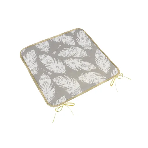 Bellatex Sedák Adéla hladký Pierka sivá, biela, 40 x 40 cm