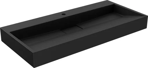 MEXEN - Ava umývadlo na dosku liaty mramor 1/O 100 x 46, čierna 23011071