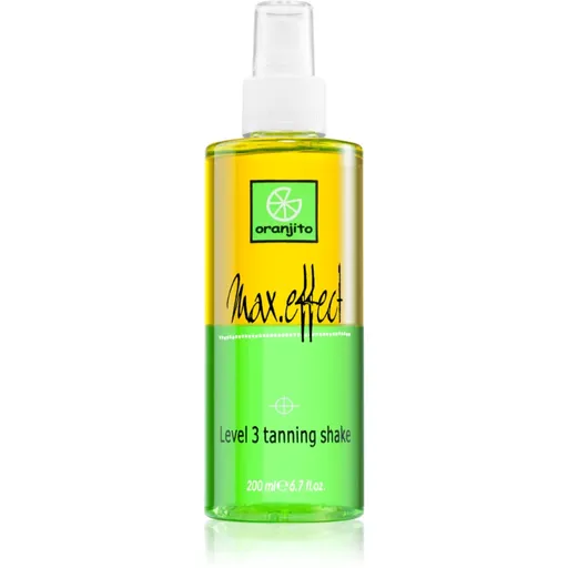 Oranjito Level 3 Shake dvojfázový opaľovací sprej do solária 200 ml