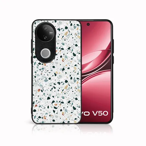 MY ART Ochranný kryt pre Vivo V50 5G GREY TERRAZZO (163)