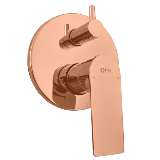 RAV SLEZÁK Nil vaňová batéria vrátane podomietkového telesa lesklé ružové zlato NL185ZRL