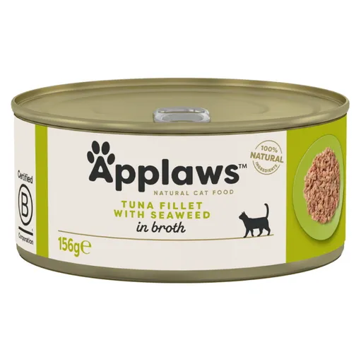 APPLAWS tuniak a morské riasy konzerva pre mačky 156 g