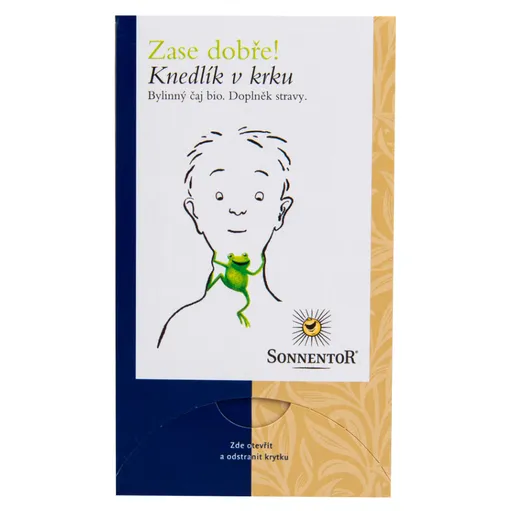 SONNENTOR Knedlík v krku - bio bylinný porc.čaj dvojkomorový 27 g