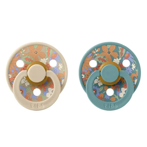 BIBS x Liberty Cumlíky z prírodného kaučuku Colour 2ks, veľkosť 2 - Vanilla Hush Mix