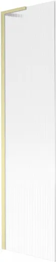 MEXEN/S - Next L vaňová zástena FIX 50 x 150, prúžky, zlatá kartáčovaná 895-050-000-03-09-55
