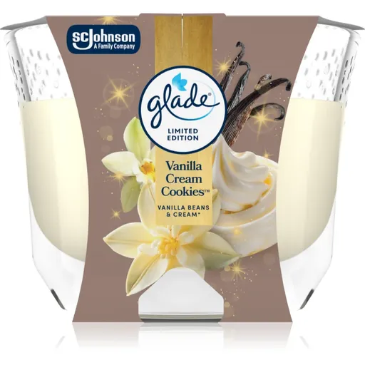 GLADE Vanilla Cream Cookies vonná sviečka 204 g