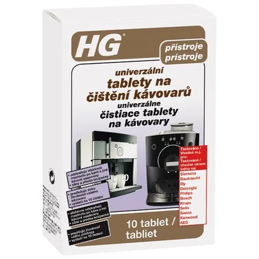 HG univerzálne čistiace tablety do kávovarov HGUTCK