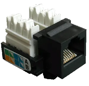 DATACOM Keystone cat5E black UTP