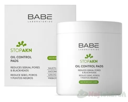 BABÉ AKNÉ Čistiace tampóny (Oil Control pads) 60 ks
