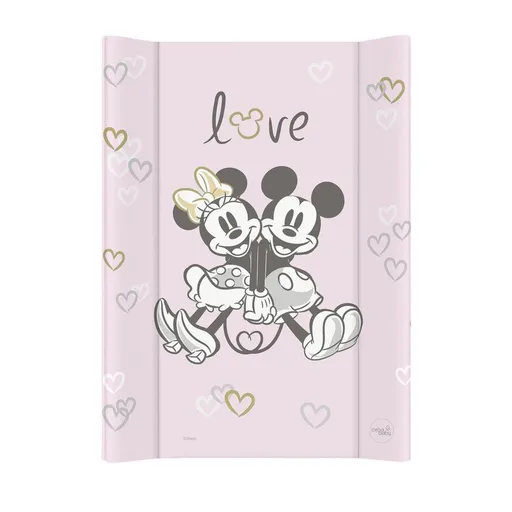 CEBA BABY Podložka prebaľovacia s pevnou doskou COMFORT (50x70) Disney Minnie & Mickey Pink