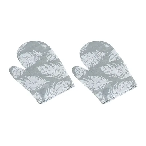 Bellatex Kuchynská chňapka Pírko šedá, 28 x 18 cm,2 ks