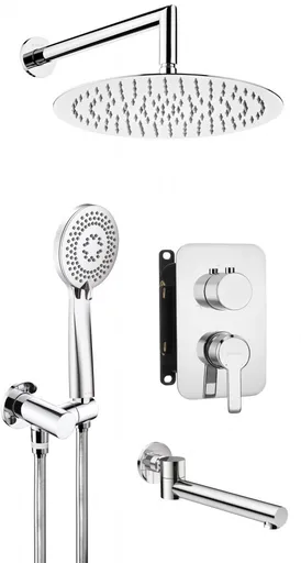 DEANTE DEANTE - Páková batéria + sprchový set podomietkový, s vaňovou hubicou BXYY0QAM