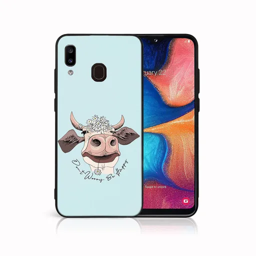 MY ART Ochranný obal pre Samsung Galaxy A20e HAPPY COW (181)